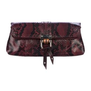 Gucci Python Croisette Clutch